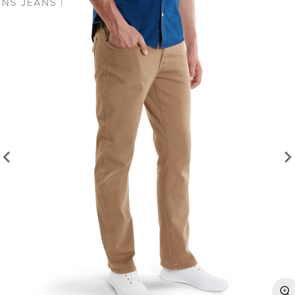 Men's Straight Fit Mercer Khaki Jeans Size 38 X 34